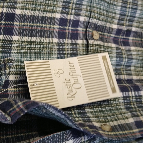Nwt Rustic Outfitter 100% Cotton L Men's Flannel - Picture 3 of 3